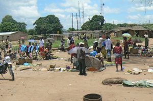 Along the road to Malawi’s capital Lilongwe: a rural market.