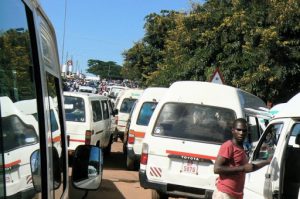 Entering Lilongwe at the bus station is a chaotic event.