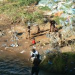 The Lilongwe River is muddy but useful for kids playing;
