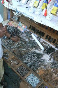 Nails at the Lilongwe market.