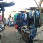 Clothing at the Lilongwe market.