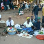 Rural farmers at the Lilongwe market.