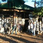 Shoe store at the Lilongwe market.