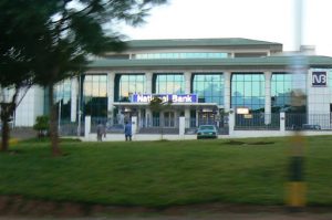 On the outskirts of Lilongwe are upscale commercial buildings.