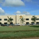 On the outskirts of Lilongwe are upscale commercial buildings.
