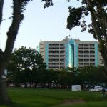 On the outskirts of Lilongwe are upscale commercial buildings.