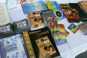 Many brochures were offered at the conference.