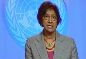 Navi Pillay, UN High Commissioner for Human Rights.