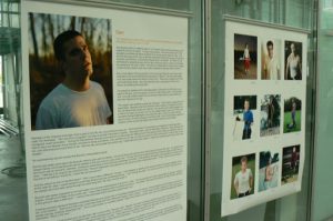 Photo exhibit at conference titled ‘Fearless’ by Jeff