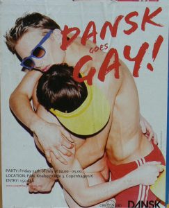 This poster for ‘gay week’ was present around the city.
