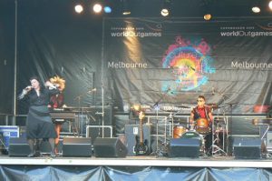 Music group Yana Alana & the Paranas from Melbourne entertaining