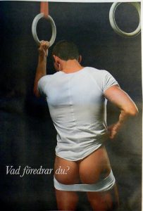Typical sexy Danish gay male fashion ad.