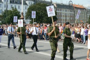 Gay military and police.