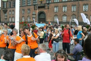 At City Hall the parade ended and the entertainment began.