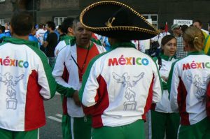 Colorful Team Mexico ready to compete.