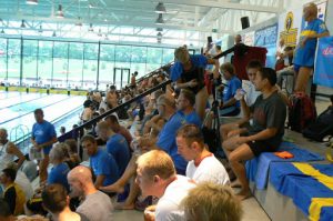 Athletes in the Aqua Center.