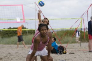 There were 38 sports in the OutGames including women’s beach