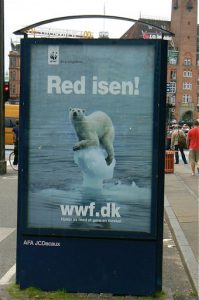 World Wildlife Fund ad for global warming: ‘Red Ice”.