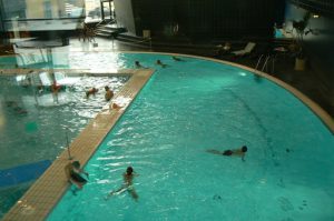 Circular pool in the DGI Byen recreation center.