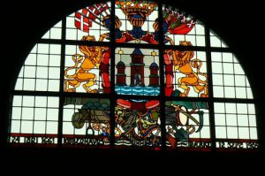 Copenhagen coat of arms in City Hall.