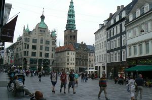 The Stroget is the central pedestrian street with fashion shops