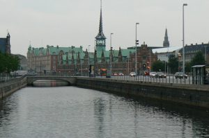 Stock exchange building by the Slotsholms Canal.