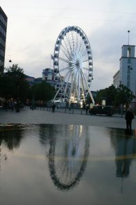 Big Ferris Wheel in central city.