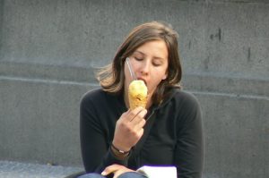 Ice cream is a popular treat.