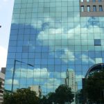 Harare: downtown business district - reflections