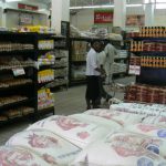 Harare: downtown business district - grocery supermarket interior