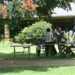 Harare: downtown business district - Anglican Cathedral chorus members rehearsing