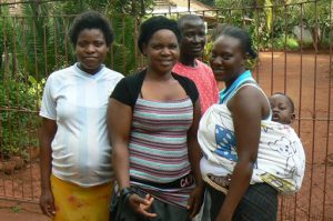 Friendly domestic staff at an upscale house in Harare. Babies