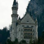 Approaching King Ludwig's extravagant Castle Neuschwanstein in Bavaria, southern Germany
