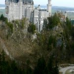 Approaching King Ludwig's extravagant Castle Neuschwanstein in Bavaria, southern Germany