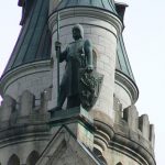 Detail of Castle Neuschwanstein in Bavaria