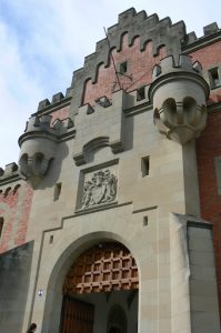 Detail of Castle Neuschwanstein in Bavaria