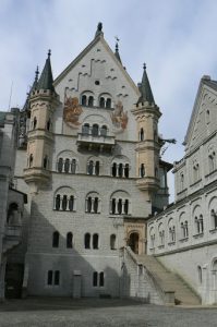 Detail of Castle Neuschwanstein in Bavaria