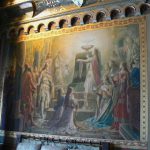 Religious motif tapestry with Lohengrin theme