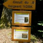 Argonne-Meuse Region: Chatel Chehery Forest--Sergeant York Trail Marker