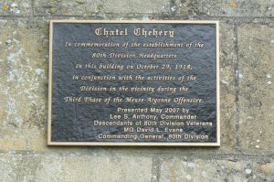 Argonne-Meuse Region: Chatel Chehery Historic Plaque