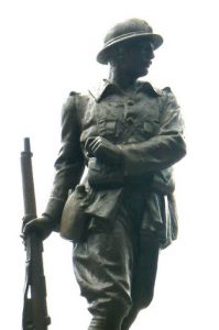 Argonne-Meuse Region: Cornay Village memorial to World War 1 detail