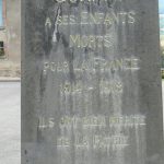 Argonne-Meuse Region: Cornay Village memorial to World War 1, "they