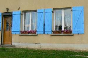 Argonne-Meuse Region: Cornay Village restored house with flowers