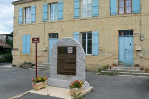 Argonne-Meuse Region: Fleville Village memorial to World War 1