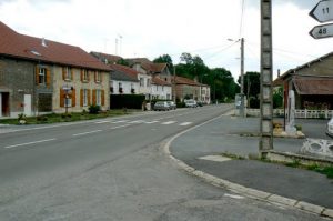 Argonne-Meuse Region: Fleville Village main street