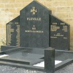 Argonne-Meuse Region: Fleville Village memorial to World War 1