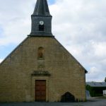 Argonne-Meuse Region: Fleville Village church with memorial to World War