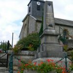 Argonne-Meuse Region: Somerance Village church and war memorial