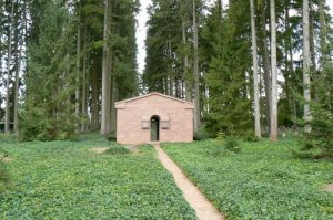 Meuse-Argonne Region: Entrance to the German cemetery near Romagne-sous-Montfaucon.