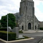 Romagne-sous-Montfaucon church and war memorial (foreground)